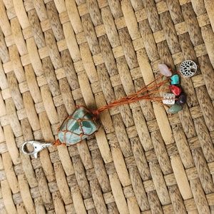 Adventurine Boho Crystal Keychain